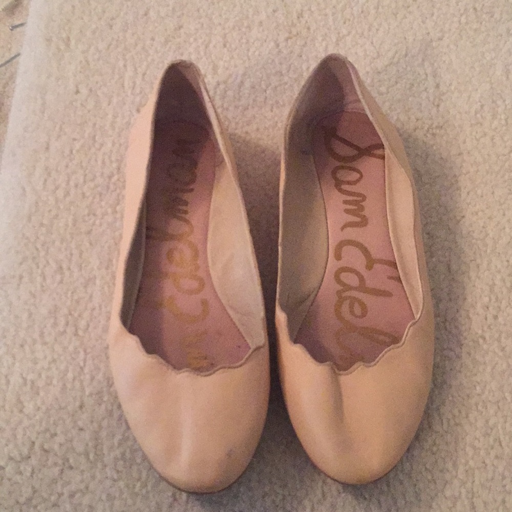 Gently used blush Sam Edelman flats